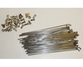 KOLO 18´´ KOTOUČOVÉ - VÝPLET - M4x181 - (36KS DRÁTY NEREZ + 36KS MATICE NIKL) 